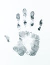 Right palm print Royalty Free Stock Photo