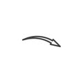Right pointer arrow line icon Royalty Free Stock Photo