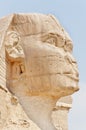 Right profile of the Sphinx of Giza. Royalty Free Stock Photo