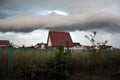 Raincloud over the house, Kaliningrad region, Russia