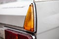 Right taillights of a retro car, after the rain. Close-up. Royalty Free Stock Photo