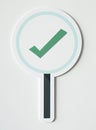 Right tick sign icon isolated Royalty Free Stock Photo