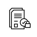 Right to access icon Outline flat Icon