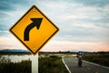 Right turn sign Royalty Free Stock Photo