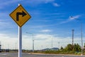 Right Turn Sign Royalty Free Stock Photo