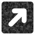 Right up Direction Lowpoly Icon Royalty Free Stock Photo