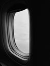 Right View, Plane Window View with blue sky Royalty Free Stock Photo