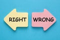 Right or Wrong Concept Royalty Free Stock Photo