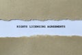 rights licensing agreements on white paper