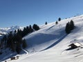 Rigi Staffel Skiing Area or Skifahren Rigi Staffel near Lake Lucerne VierwaldstÃÂ¤ttersee and Lake Zug Zugersee