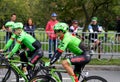 Rigoberto Uran training at Montreal Grand Prix Cycliste on September 9 2017 Royalty Free Stock Photo