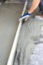 Rigone to smooth the concrete