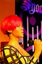 Rihanna, American singer, Madame Tussauds wax museum Royalty Free Stock Photo