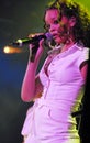 Rihanna performing live