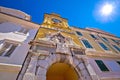 Rijeka central square clock tower view