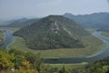 Rijeka CrnojeviÃâ¡a, part of the Skadar Lake in Montenegro. Tourist cruises by boat on the beautiful meanders of the river flowing