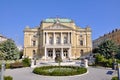 Rijeka, Croatia August 2020. The Croatian National Theatre Ivan pl. Zajc in Rijeka, is a theatre, opera and ballet house.