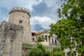 Rijeka, Croatia: Trsat castle sourrounded by green trees.
