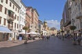 Rijeka, Old city street view, Croatia, Balkans, Europe