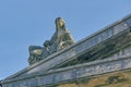 Rijeka old stone chapel statue of a woman at the Trsat castle