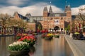 Rijksmuseum building and the I AMSTERDAM sign, Amsterdam, Netherlands