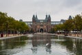 Rijksmuseum main facade and pond