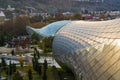 Rikhe park in the city center, old town and landmarks, historical buildings in Tbilisi