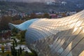 Rikhe park in the city center, old town and landmarks, historical buildings in Tbilisi