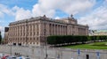 Riksdagshuset. The Palace of the National Diet of Sweden, is the seat of the Swedish Parliament. Royalty Free Stock Photo