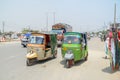 Rikshaws as Public transport in Lahore, Punjab, Pakistan Royalty Free Stock Photo