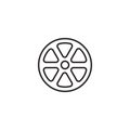 Rim car icon. Automotive. Flat design Royalty Free Stock Photo