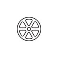 Rim car icon. Automotive. Flat design Royalty Free Stock Photo