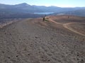 On Rim of Cinder Cone Nature Trail, Lassen Volcanic National Park Royalty Free Stock Photo