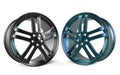 Rim 3d rendering in black and blue