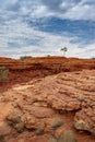 The Rim hiking trail in Kings Canyon, Northern Territory, Australia Royalty Free Stock Photo