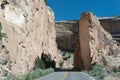 Rim Rock Drive with Cliffs Royalty Free Stock Photo