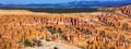 Panorama Bryce Canyon Hoodoo Scenic Peaceful Landscape National Park Royalty Free Stock Photo