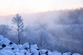 Winter`s Tale in northeast  China Royalty Free Stock Photo