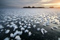 Rime on frozen ice Royalty Free Stock Photo