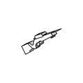 rimfire pistol isometric icon vector illustration Royalty Free Stock Photo