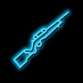 rimfire pistol neon glow icon illustration Royalty Free Stock Photo