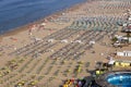 Rimini beach Adriatic sea summer season Royalty Free Stock Photo