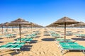 Rimini beach,Italy Royalty Free Stock Photo