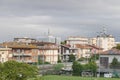 Rimini, Italy - August 5, 2023 Rimini's Urban Charm Seen from a Balcony Perspective