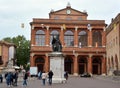 Cavour square and public theater Amintore Galli