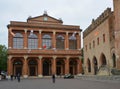 Cavour square and public theater Amintore Galli