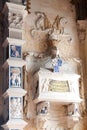 Rimini, Italy. Interiors of catholic church Tempio Malatestiano in Rimini