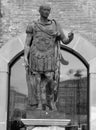 Details of statue of Julius Ceasar Piazza Tre Martiri is RiminiÃ¢â¬â¢s historical place