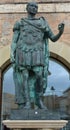 Details of statue of Julius Ceasar Piazza Tre Martiri is RiminiÃ¢â¬â¢s historical place