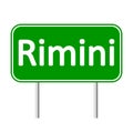 Rimini road sign.